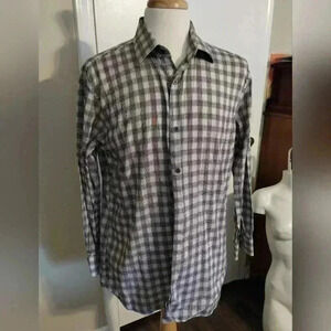 MODENA MEN'S DRESS SHIRT COTTON 17 neck slim fit